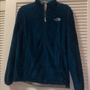 Blue north face jacket- so soft